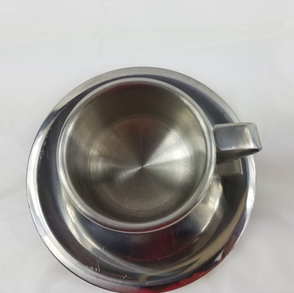 - Breville set of 2 Stainless cup and saucer - Picture 10 of 11